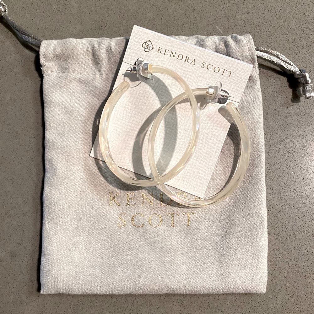 NWT Kendra Scott Iridescent Kash Hoops